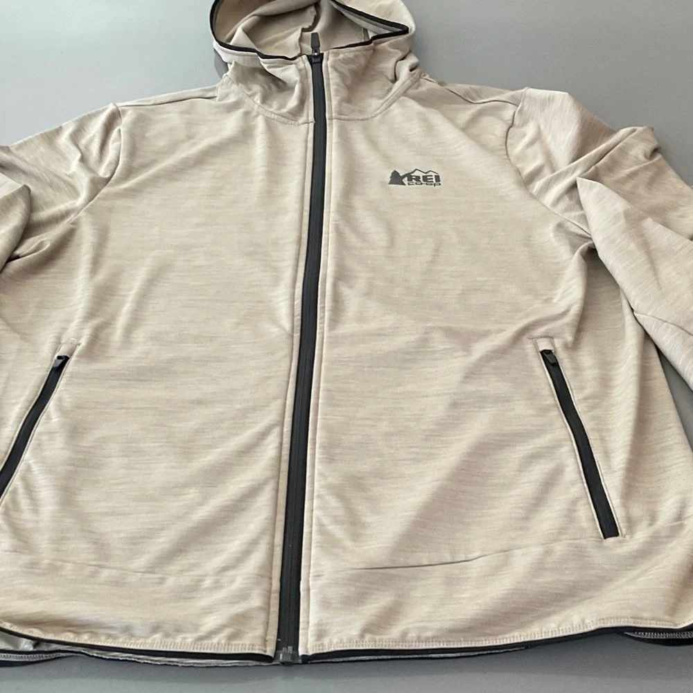 REI Lightweight Hoodie Jacket in Light Tan - Picture 8 of 16